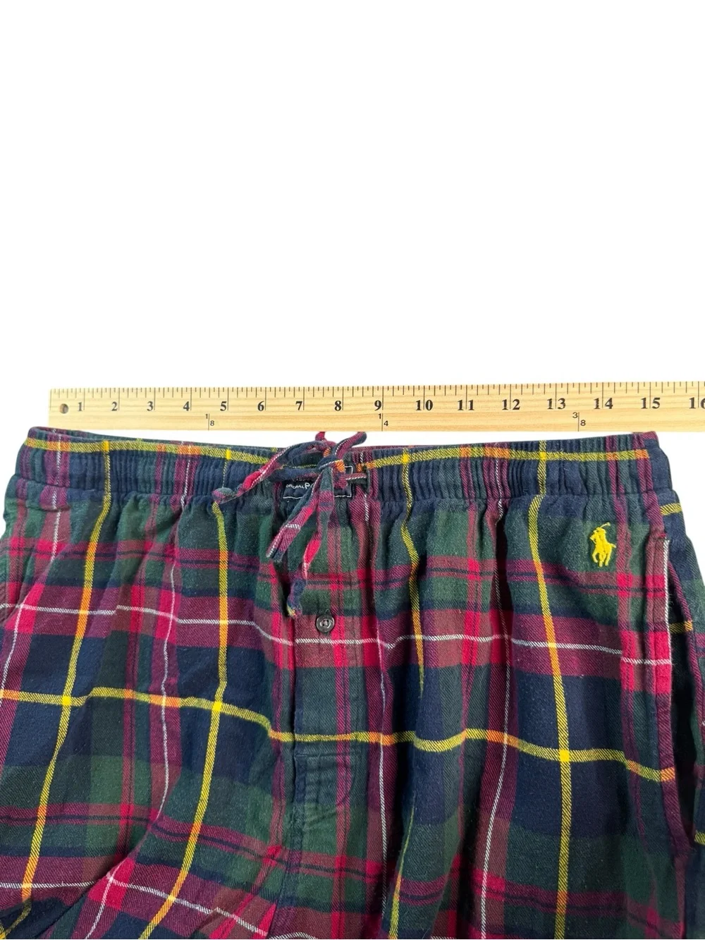 Polo Ralph Lauren Men’s L Plaid Flannel Pajama Pants 100% Cotton Drawstring